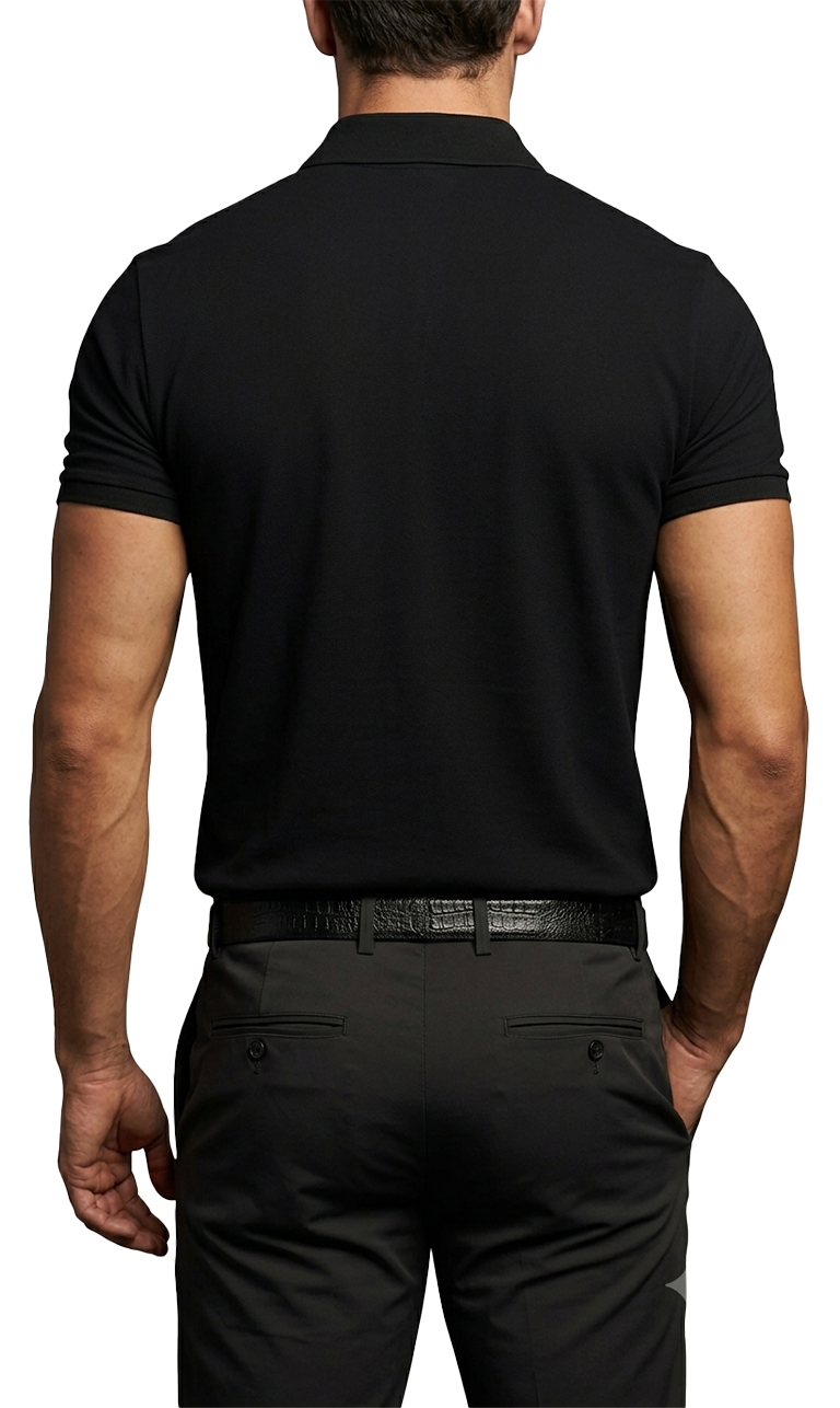 Classic Black Polo Shirt for Men