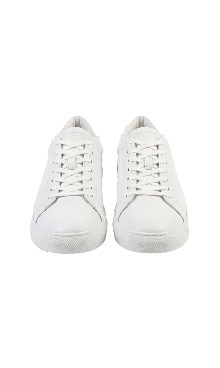 Men's Classic White Leather Casual Sneakers