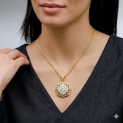 Royal Diamond Pendant Necklace